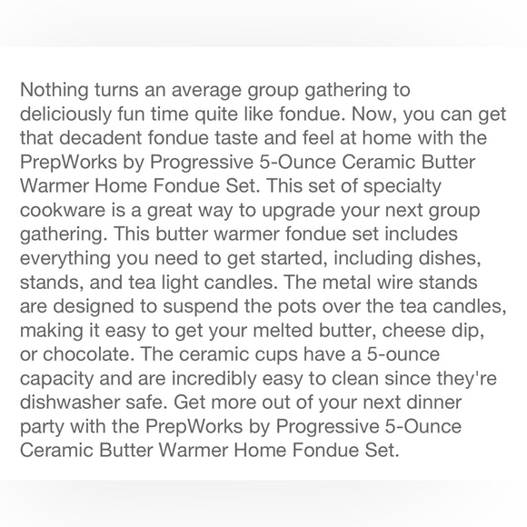 New in box Prep Works butter warmer set - Picture 6 of 6